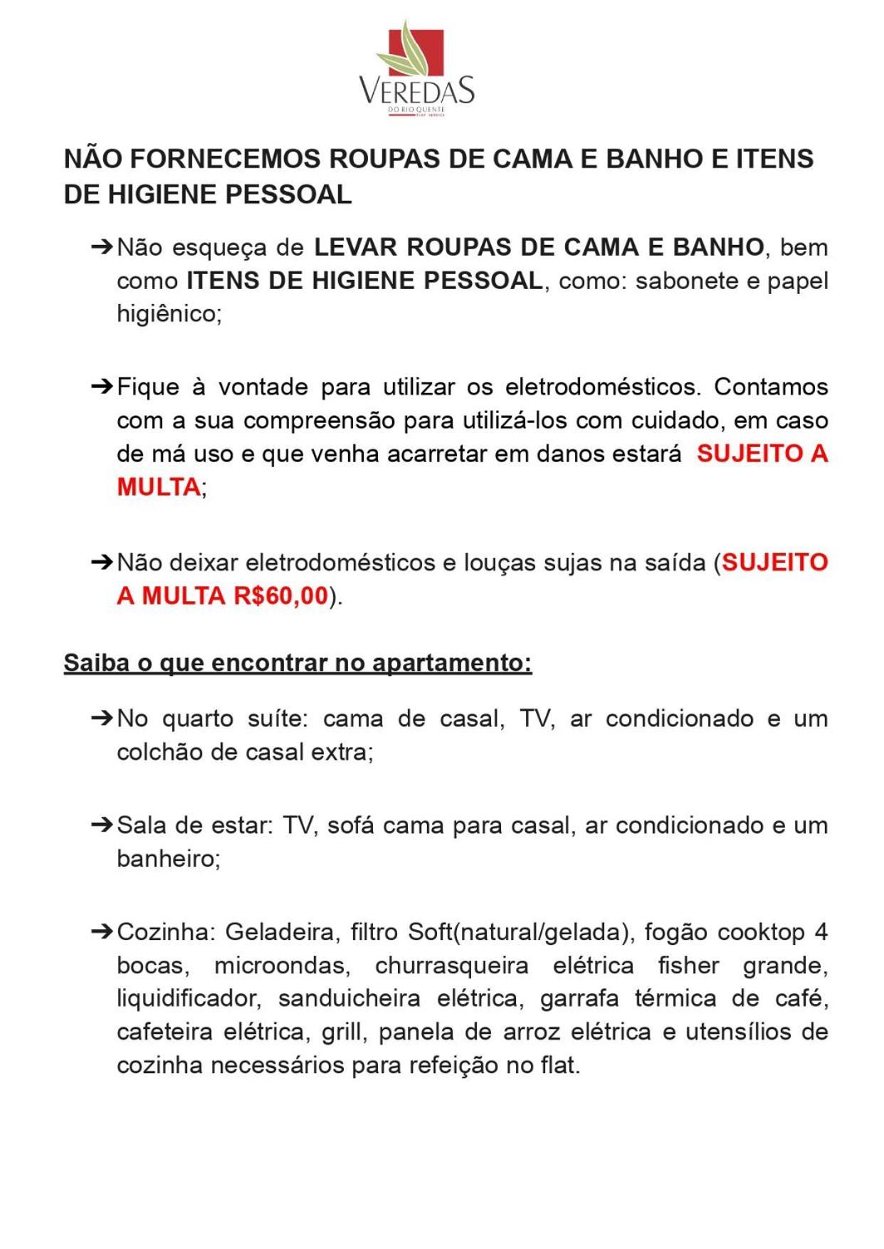 Veredas Do Rio Quente Flat 109 Zewnętrze zdjęcie